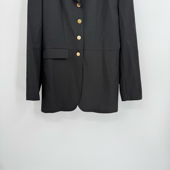 Beaufort Wool Riding Coat Women’s Size 16 L Gold Buttons Back Vent Lined - Picture 3 of 10